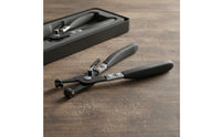 Curved Jaw Fuel Line Pliers Tight Areas Car Hose Pliers Non-Slip Grip Automotive Tool Locking Mechanism for Mechanics, Auto Repair, Garage