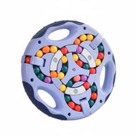 Stress Relief Enchanting Bean Cube Toy Hand-Eye Coordination Rotating Bead Game Improves Concentration Fidget Twirler Game Develops Logical Thinking for Children, Adults