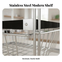 Easy Assembly Bauhaus Design Display Rack Stable Multi-Layer Storage Shelf Heavy Duty Freestanding Metal Bookshelf for Design Enthusiasts, Office Workers, Living Room, Kitchen, Bedroom, Basement