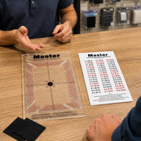 Card Centering Measurement Tool Red Dashed Guides Trading Card Centering Board