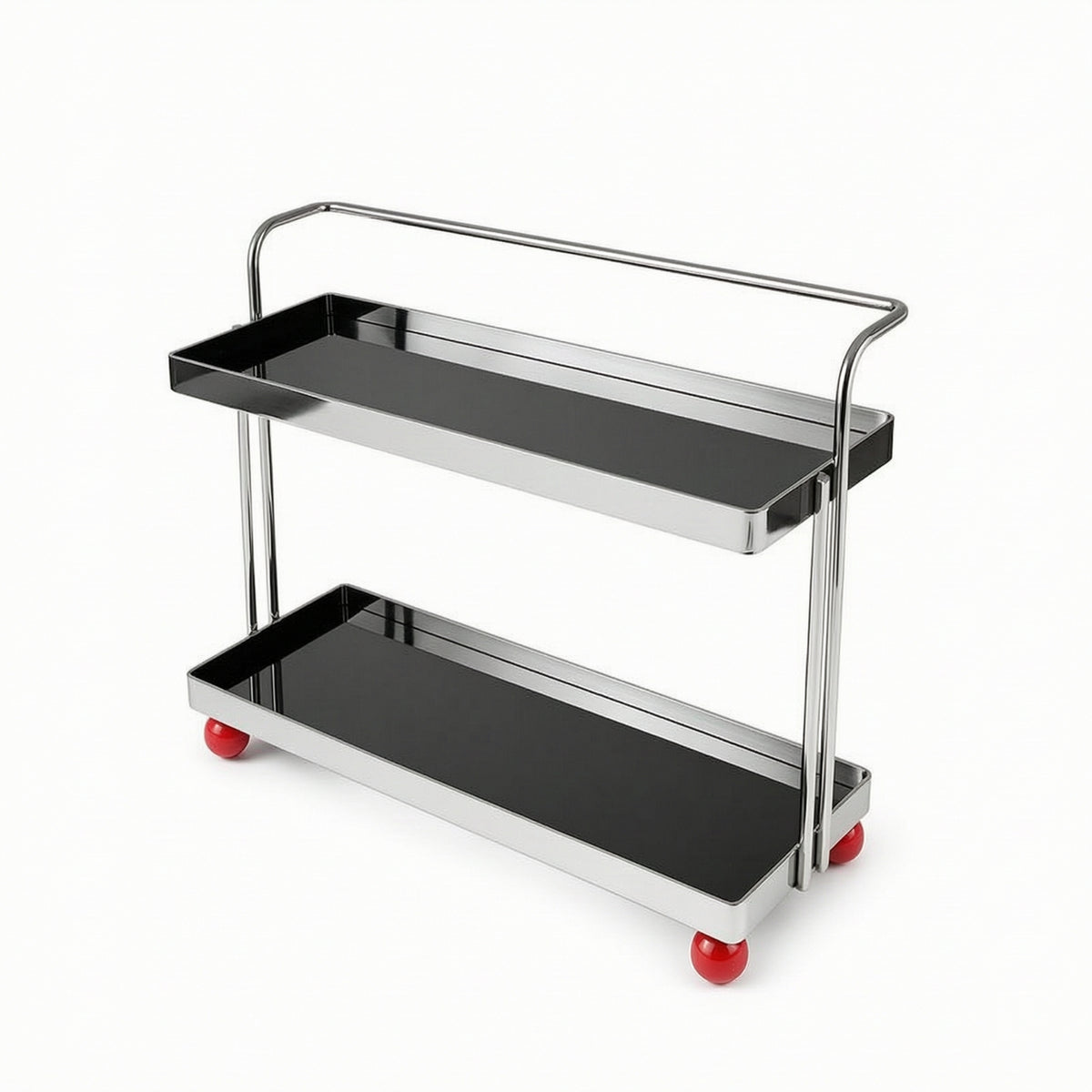 Two-Tier Storage Rack Space-Saving Countertop Rack with Trays Open Tabletop Organizer for Vanity