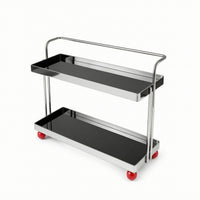 Two-Tier Storage Rack Space-Saving Countertop Rack with Trays Open Tabletop Organizer for Vanity