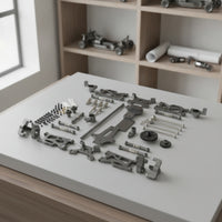 17 Pieces RC Car Frame Reinforced Vehicle for Bench Builds