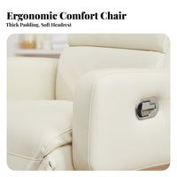 Upholstered Recliner with Footrest Ergonomic Design Pushspine-support section Recliner for Spa