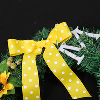 Sunflower Christmas Wreath PVC Simulation Garland for Front Door Decoration