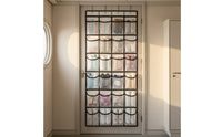 Over the Door Organizer with Mesh Pockets over the Door Storage Organizer Breathable Hanging Storage Bag with Hooks for Closet