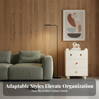 Creamy cream Finish 5-Drawer upright chest of drawers Minimalist Design Chest of Drawers adaptable Use Storage Furniture Modern aesthetic for Apartment Dwellers, Homeowners, Students, Bedroom, Living Room, Hallway