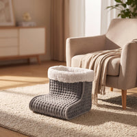 Electric Foot Warmer Electric Foot Warmer Quilted Heated Boot for Desk, Sofa