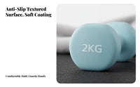 Long-Lasting Dumbbell Portable Solid Cast Iron Dumbbell Compact Strength Training Gear Non-Slip Grip for Men, Beginners, Women, Home Gym, Full Body Workout