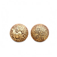 Brass Hand Ball Shiny Finish Carved Brass Sphere Spiraling Patterns Ornamental Piece for Exercise
