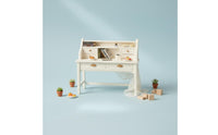 Miniature Display Cabinet Desk Lightweight Dollhouse Study Desk Composition Toy Furniture