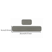 2 Pieces Cloth-Covered-Covered Memory Foam Wrist Rest Set Honeycomb Texture Keyboard and Mouse Wrist Rest Set Contoured Edges Computer Accessory Rounded