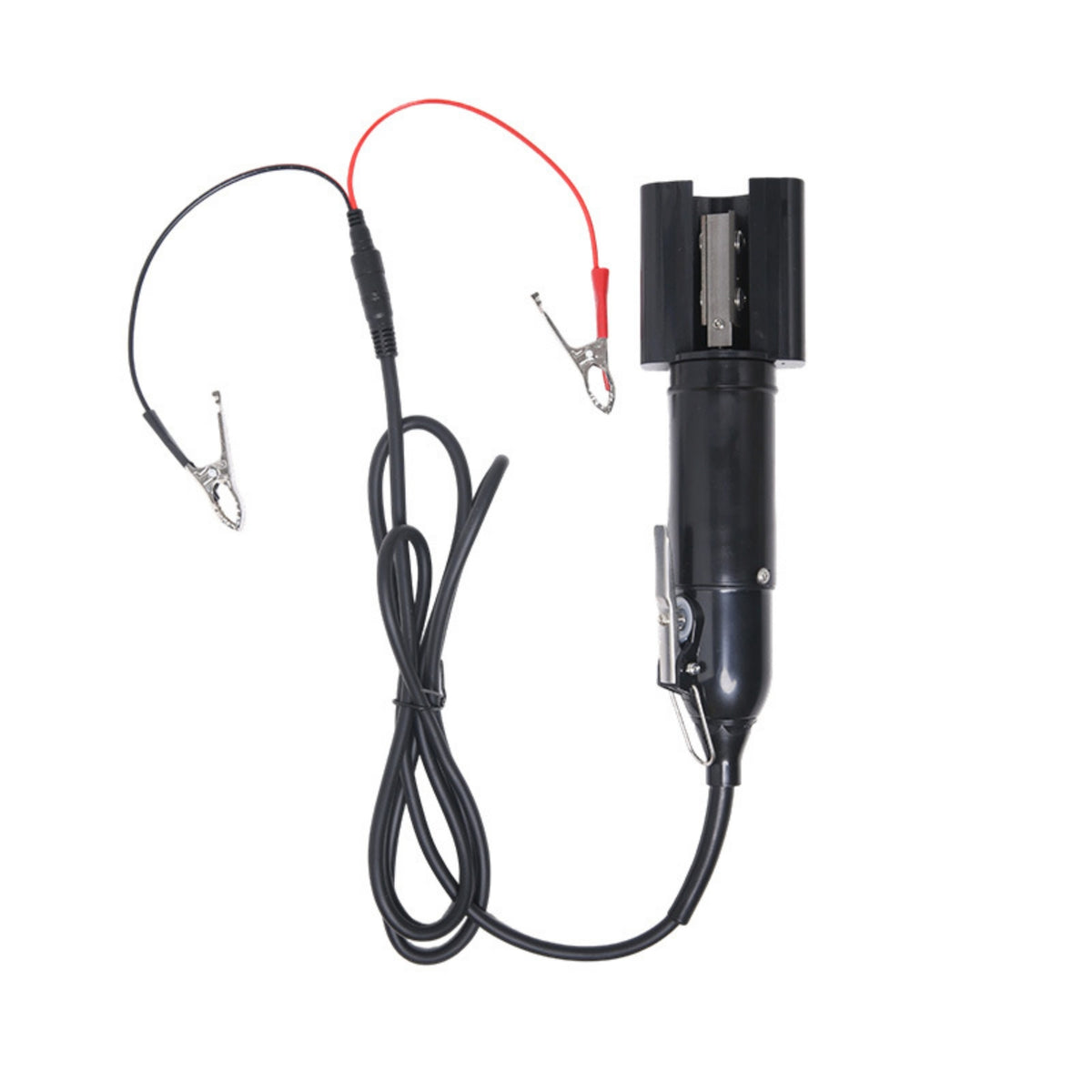 Electric Sugarcane Stripper with Alligator Clips 12V Sugarcane Peeling Tool Handheld Sugar Cane Stripper Compact for Fruit Vendors, Stall Owners, Street Stalls