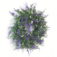 Acacia Grass Lavender Wreath for Wedding Decor & Photography Props