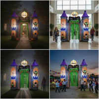 Inflatable Castle Archway Inflatable Arco De Castillo Inflable Halloween Archway Outdoor Arco De Casa Encantada Inflable