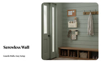 Wall Mount Umbrella Holder Screw-Clear Installation Wall Mount Umbrella Rack Entryway Storage Bin Space-Saving Door Side