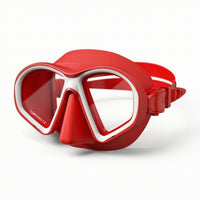 Liquid Silicone Low-Volume Mask Adjustable Freediving Mask Lightweight Goggles Watertight for Snorkelers, Divers