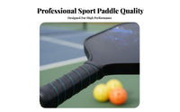 Carbon Fiber Pickleball Paddles Lightweight Pickleball Paddle Set Sports Equipment Non-Slip Grip for Professionals, Tournaments