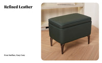 Multi-Functional Tufted Storage Ottoman hingedTop Lid Upholstered Bench Comfortable Seating Footstool sturdy Wood Legs for Apartment Dwellers, Homeowners, Interior Decorators, Entryway, Living Room, Bedroom