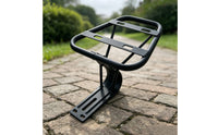 Sturdy Rear Cargo Rack Solid Rear Rack with Mounting Base Long-Lasting Carrier Adjustable for Cyclists, Commuters, Shopping