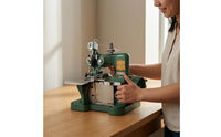 Metal Body Electric Overlock Sewing Machine Built-in Handwheel Tabletop Overlock Machine Seam Finishing Compact