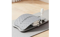 Hand Pump Control Inflatable Waist Stretcher Ribbed Surface Massage Back Stretcher Ventilated Exercise Gear Adjustable Height for Lying down, Sitting