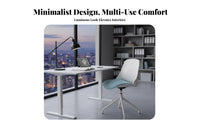 Space Saving Foldable Computer Chair Height Adjustable Office Furniture Breathable Mesh rear Ergonomic Design for Students, Home Workers, Small Apartments, Study Room, Bedroom