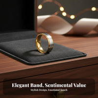 Couples Matching Band Long-Lasting Material Matching Couple Rings Polished