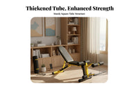 Stable Multi-Functional Exercise Bench Heavy Duty Adjustable Weight Bench Ergonomic Design Home Gym Equipment Sweat-Resistant for Fitness Enthusiasts, Bodybuilders