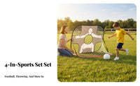 Multi-Functional Soccer Training net Versatile Portable Backyard Soccer net Easy Setup for Beginners, Park