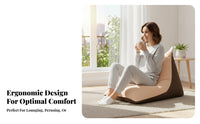 Adaptable Lounger Comfortable Pyramid-Shaped Lounger Skingentle Lounge Pillow for Adults, Students, Living Room, Lounge Area, Perusing Corner