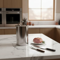 Heat Resistant Ham Press with Thermometer Easy to Clean Meat Steaming Mold