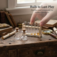 Dollhouse Miniature Laboratory Glassware Set - Test Tubes & Beakers
