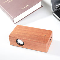 Retro Wooden Bluetooth Speaker with Radio and Phone Stand