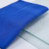 Weave Microfibre Cloth Tea Towels, Highly Absorbent Microfibre Cloth for Glass and Dishes, Reusable Cleaning Tool with Locked Border