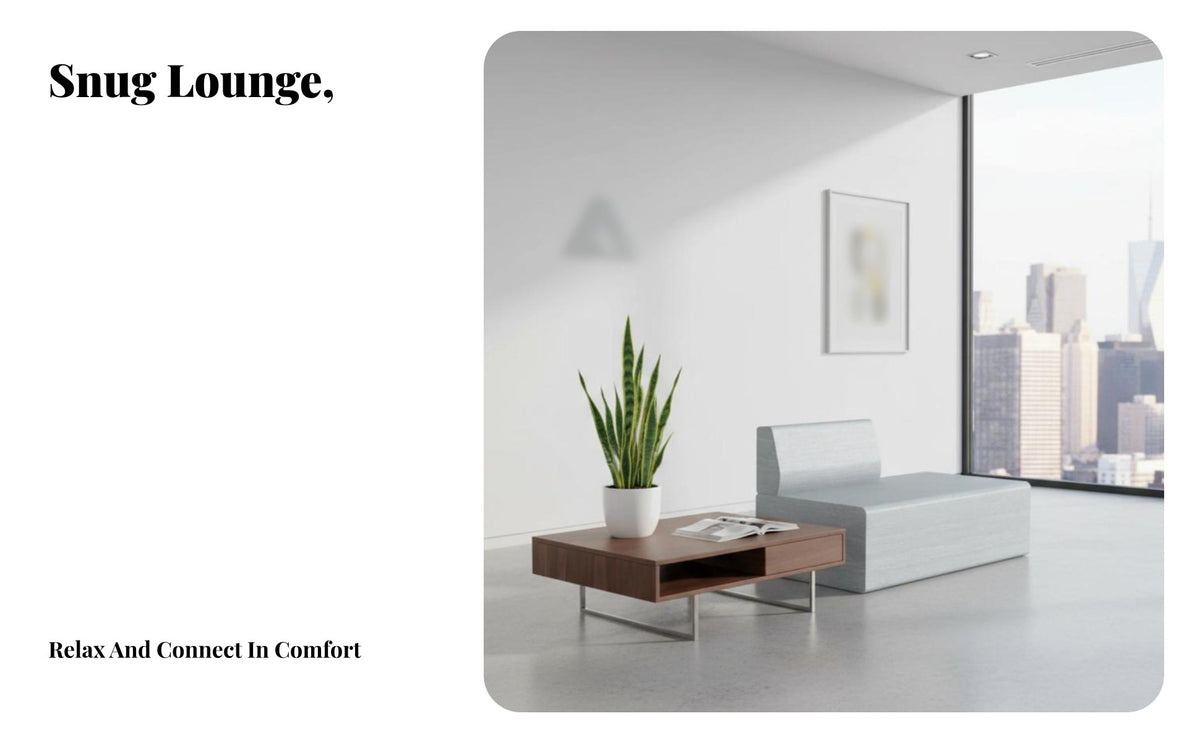 versatilely Combinable fluid shape sectional Couch Creative Shape Lobby Seating Modern design Commercial Furniture Deep Seat for Interior Designers, Facility Managers, Business Owners, Reception Area, Waiting Room, Shopping Mall, Office