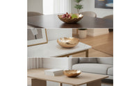 Metal Centerpiece Bowl Gold Hammered Bowl Aluminum for Tabletop, Coffee Table, Living Room