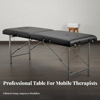 Foldable Beauty Bed Versatile Portable Massage Bed No Installation Required Portable Massage Table for Physical Therapists, Estheticians