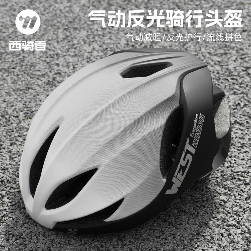 WEST BIKING Cycling Helmet, Aerodynamic Racing Cap for Road Bikes, Lightweight One-Piece Molded, Unisex Adult