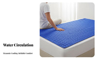 Double Use Water Circulation Cooling Mat Soft & Comfortable Cooling Water Mattress Topper Temperature Regulating Bed Mat for Hot Sleepers, Summer, Bedroom
