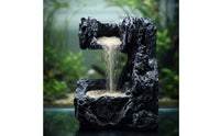 Natural-Looking Mountain Waterfall Aquarium Decoration Safe Aquarium Waterfall Ornament Sturdy Aquatic Tank Rock Formation Sturdy for Aquascape