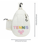 Pickleball Bag Large Capacity Tennis Racket Bag Water Bottle Holder Sports Gear
