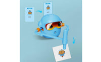 Smart Painting Robot Early Education Robotic Drawing Tutor Easy to Learn Card Scanning Drawing Robot for Preschoolers, Beginners