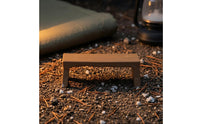 1:64 Scale Mini Park Bench Brown Finish Scene Bench Straight Legs Model Scenery Prop Compact