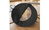 Diagonal Zipper Tutu Bag Nonwoven Round Tutu Bag Polypropylene Storage Soft-Sided for Dancers, Recital