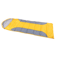 Outdoor Camping Sleeping Bag, Single Person, Lightweight Portable Envelope Sleeping Bag with Hood for Hiking Travel