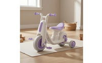 Three-Wheeled Tricycle Kids Trike Molded Body Young Child Trike Footrests