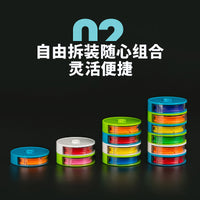 Space Capsule Detachable Rainbow Silicone Fishing Line Spool Box Large Fishing Line Winder Organizer