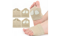 Non-Slip Forefoot Pad with Leather Patches Sturdy Ball of Foot Cushion Breathable Dance Paw Lightweight for Gymnastics, Floorwork