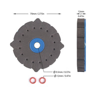2 Pieces Fly Tying Foam Rack High Density Foam Rack with Mounting Rings Closed for Anglers